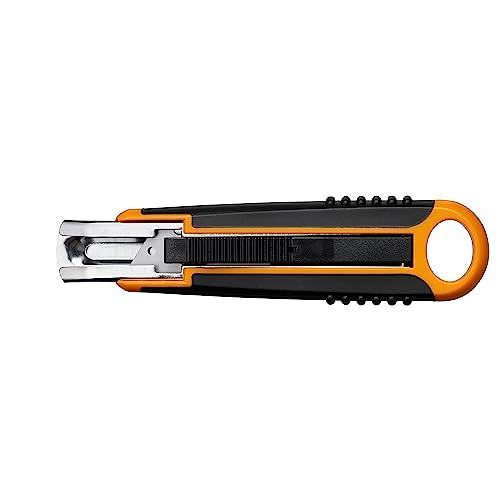 Fiskars Cúter de seguridad, 18 mm, Negro/Naranja, 1004683