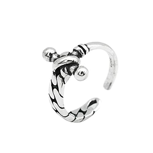 Bague en acier inoxydable réglable pour éviter les doigts verts et irrités