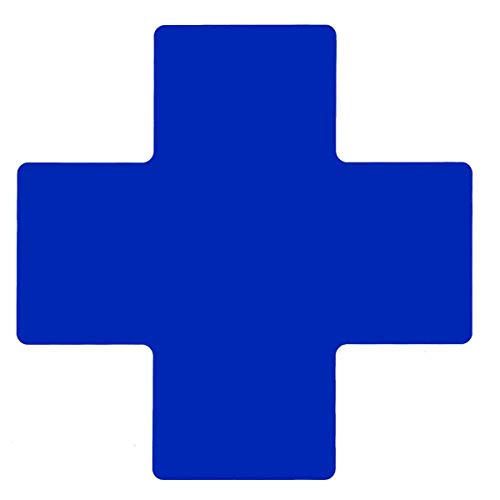 Brady ToughStripe Nonabrasive Cross Shape Floor Marking Tape, 8