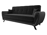 Sofa ist nicht freistehend. Der Rücken des Möbelstücks ist mit dem Stoff „Wigofil“ überzogen