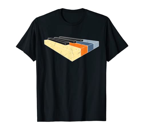 Divertido teclado de piano Vintage Piano Player Camiseta
