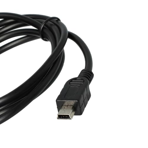 vhbw Cable transferencia USB 1 m A-Mini-B 5 pines, negro, compatible con Nikon reemplaza UC-E4, UC-E5