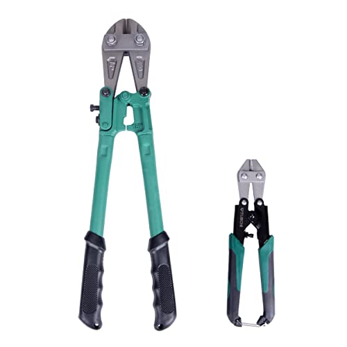 Escultora 2Pcs 18 8 Inch Alloy Steel Bolt Cutter, Lock Cutter With Rubber Handle, Wire Cutters For Chain, Barbed Wire, Lock, Cable Ties, Padlocks, Edge Banding, Box Spring #TOP1