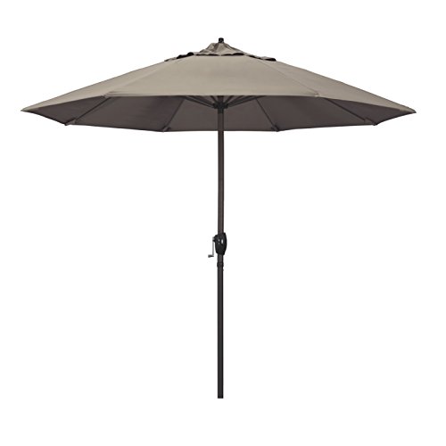 California Umbrella ATA908117-5461 Casa Series Patio Umbrella, 9' Rd, Taupe