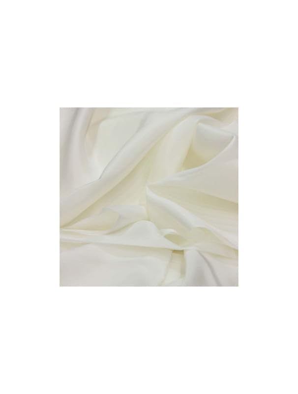 vayu art & crafts multi purpose decoration plain silky fabric for wedding, mandap decoration, backdrop party décor, curtain drapes, 5 metre, width 111 cm (white)