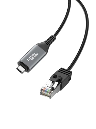 CableCreation USB C to Ethernet Cable 6.6FT, USB C to RJ45 Internet Cable
