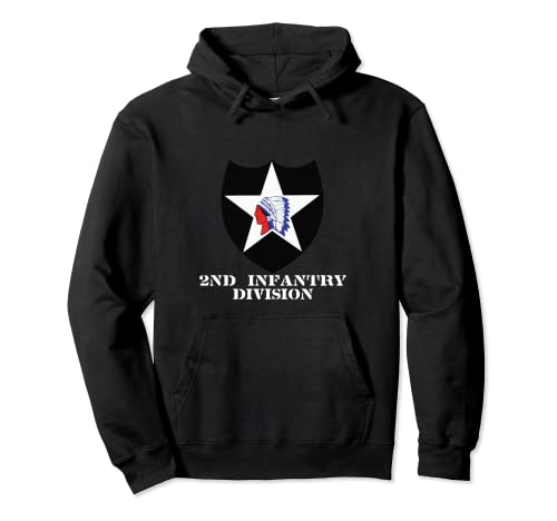 2nd ID Army Indian Head Unit Patch Infantry Grunt Pullover Hoodie