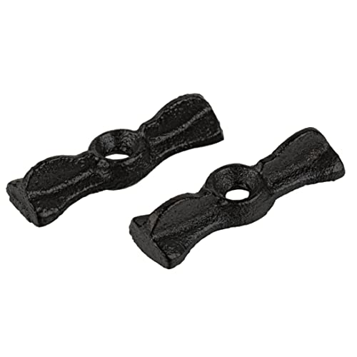 Old Style Cast Iron Turn Button Door Catch | 1 7/8" x 9/16" | for Flush Doors, Shutters, Drawers | Antique and Modern Furniture Hardware | UA-797-BK by UNIQANTIQ HARDWARE SUPPLY - Image 2