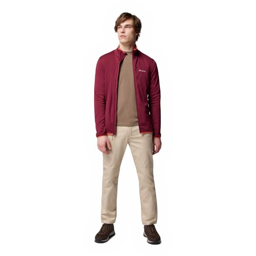 Columbia Essential Hike™ Grid Fleece Full Zip JACKETS for MENS RED XL