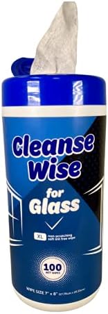 Cleanse Wise Glass Cleaning Wipes 100 ct