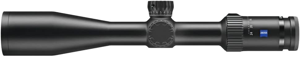 ZEISS Conquest V4 6-24x50 Riflescope with Illuminated Plex Reticle (#60) - External Elevation Turret - Ballistic Stop - Adjustable Parallax - .25 MOA