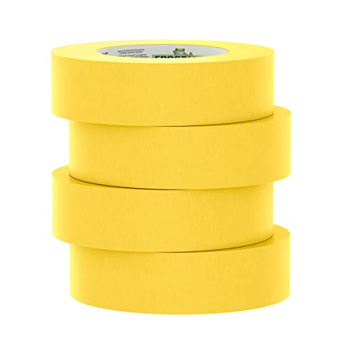 Frogtape 225 Gold Moderate Temperature Performance Grade Masking Tape, Medium-High Adhesion, 36Mm X 55M, 4 Rolls Per Pack (105321) #TOP1