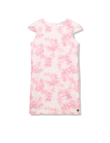 GUESS Girls' Cap Sleeve Floral Lace Dress