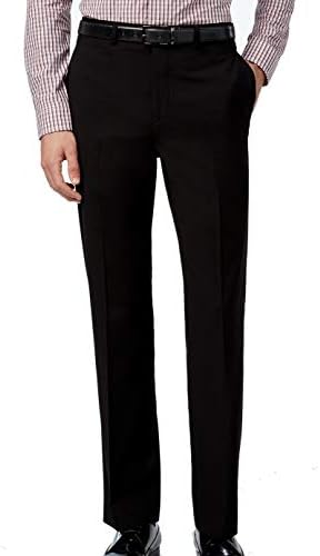 Calvin Klein Men's Slim Fit Dress Pant, Black, 30W x 30L