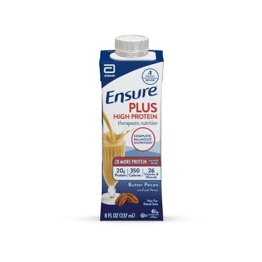 Ensure Plus Butter Pecan, 8 Ounce Recloseable Tetra Carton, Abbott 64909 - Case of 24