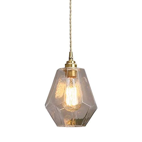 Suspension luminaire moderne en verre pour éclairage de restaurant et îlot