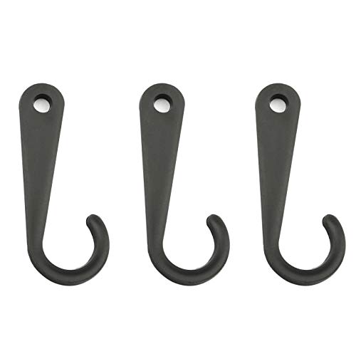 NX Garden Sock Display Hooks 500PCS 1 3 4 Inch Inch Black Plastic J-Hooks for Sock Hat