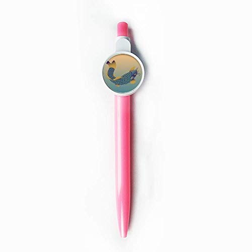 Stylo à bille rétractable Poisson Bleu au bureau ou pour vos notes de journal créatif