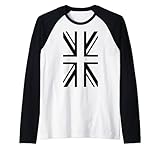 Schwarze Union Jack-Flagge, Vereinigtes Königreich, Großbritannien, England Raglan