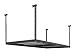 NewAge Products 40151  4-Feet by 8-Feet Ceiling Mount Garage Storage Rack, Gray