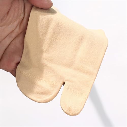 Women's Thin Silk Split Toe Over the Calf Socks Elastic Cuffs Knee Length Solid Color Two Toe Stockings For Daily Wear4