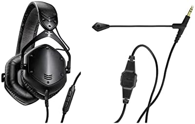 V-MODA Crossfade LP2 Vocal Limited Edition Over-Ear Noise-Isolating Metal Headphone (Matte Black) and V-MODA BoomPro Gaming, VoIP Headset Headphone with Mic (Black) Bundle
