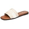 Athlefit Women's Slides Summer Fashion Slip On Flat Sandals Dressy