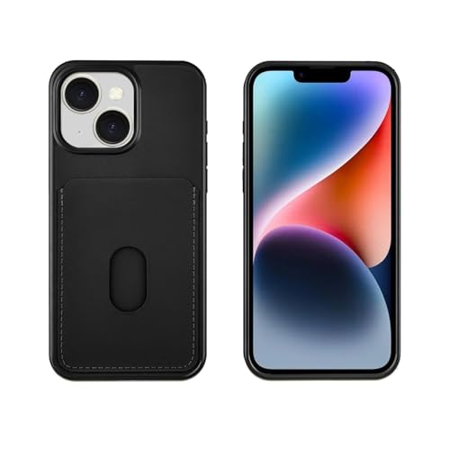 Image of amazon basics Velvet Finish PU Leather Wallet Case for iPhone 13 & iPhone 14 (Black)