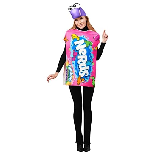 Rubie's Adult Ferrara Candies Nerds Costume, As Shown, One Size