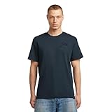 G-STAR Camiseta G-Script para Hombre, Azul (dk patriot blue D26823-D976-7160), M