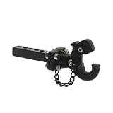 Anhängerkupplung, VOLLMETALL 1/10 Trailer Drop Hitch Receiver Abschlepphaken für LKW(Noir)