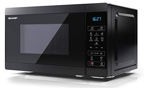 SHARP-Microondas-YC-MS02E-B-800-W-20-L-11-niveles-de-potencia-funcion-eco-descongelacion-seguridad-infantil-color-negro