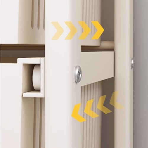 Carrito organizador delgado de acero al carbono con cajón extraíble, 4/5/6 niveles para espacios estrechos, ideal para sala de estar y cocina
