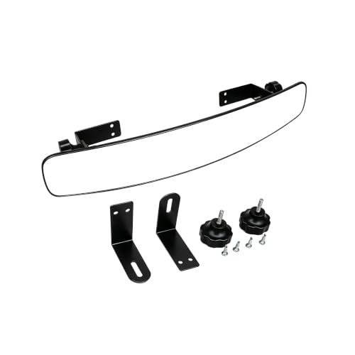 Image of Golf cart Rear View Mirror, HKOO 16.5 inch Extra Wide 180 Degree Panoramic Rear View Mirror Fit for Golf Cart EZGO Club Car Yamaha(Golf cart Mirrors)