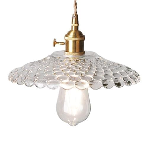 Lustre industriel en verre pour chambre afin de tamiser la lumière