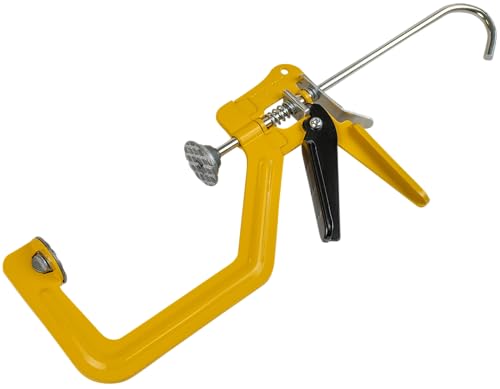 ROUGHNECK® One-Handed Speed Clamp - Metal TurboClamp, Quick-Release, Heat-Resistant Jaw Pads, 600Nm Clamping Force, Single-Handed Operation – 150 x 75mm / 6x3