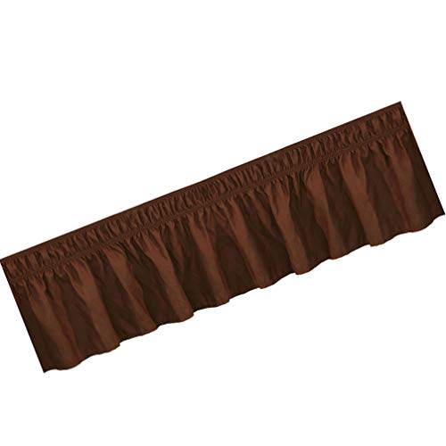 non-branded Faldas de Cama Envolventes Camisa de Cama de Color Sólido Ropa de Cama Elástica Falda Plisada Práctica Sábana de Cama Creativa