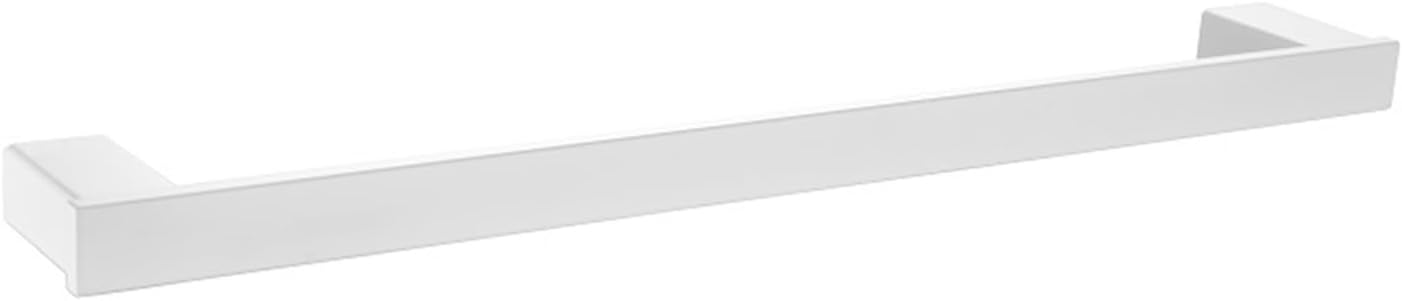 White Bathroom Accessories Towel Holder Bar Rack Hooks Wall Mount Toilet Paper Roll Robe Hook Metal Dish Holder Hardware Set (Color : Paper Holder) (Robe Hook)