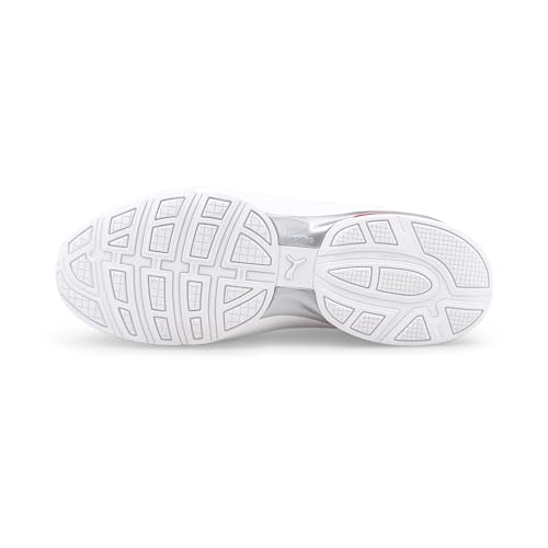 Image of PUMA Men's Axelion Ls Running Shoes, Puma White High Risk Red, 7.5