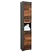 Produktbild trendteam smart living - Indy - Hochschrank - Matera/Alteiche - 4 Fächer und eine Ablage - (BxHxT) 36 x 184 x 31 cm - rustikales Design - Kratzfest