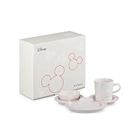 3連休限定価格‼️ル・クルーゼ ミッキーマウス型 食器セット ブルー＆ピンク ミッキーマウス/テーブルウェア・セット コースタルブルー