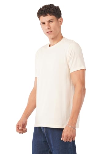 Image of Men's Cotton T Shirt Combo Pack of 3 - Plain Round Neck Solid Black & White Tees, Regular Fit, Half Sleeve Casual Wear for Men (Sizes S-4XL)