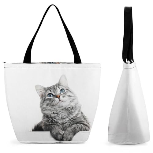 Sac à main chat mignon gris - Fini le manque de place avec ce grand sac de voyage