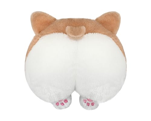 DS.DISTINCTIVE STYLE Car Neck Pillow Cute Corgi Butt Headrest Cotton Pillow Soft Headrest Pillow
