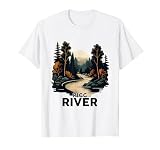 Pigg River T-Shirt Retro Minimalist River Pigg T-Shirt