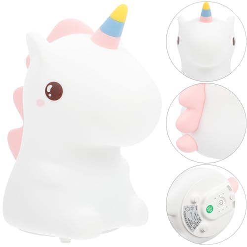 Lámpara de noche unicornio de silicona con sensor táctil miniatura 6