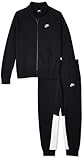Amplia libertad de movimiento NIKE M NSW CE TRK Suit FLC Tracksuit, Hombre, Black/Black/White/White, XL