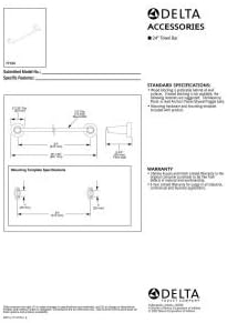 Miniatura 2 de Delta Faucet 77124-SS, 24 pulgadas, acero inoxidable