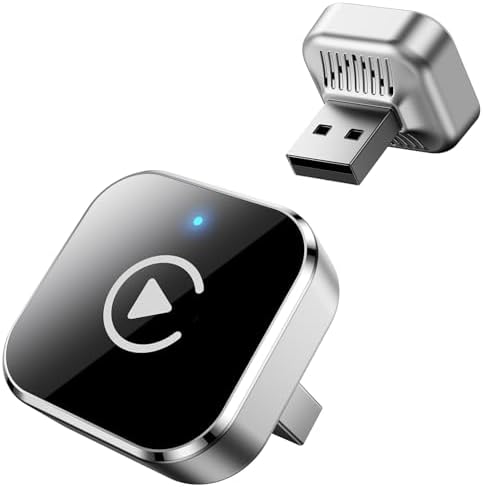 Adaptador CarPlay Inalámbrico para Coche, Mini Convertidor 2-in-1...