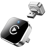 Wireless CarPlay Adapter UK, Mini Plug & Play CarPlay Wireless Adapter USB/USB-C, Convert Wired to Wireless CarPlay & Android Auto, Compatible with iPhone iOS 10+ & Android Phones, Fast Auto Connect